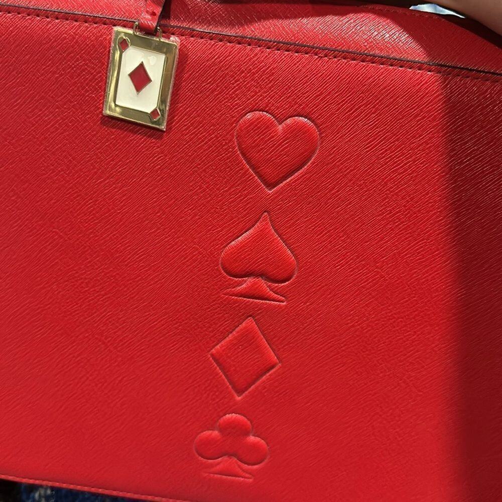 Estee Lauder Red Playing Cards Makeup Weekender Travel Toiletries Bag size Large - Picture 5 of 10
